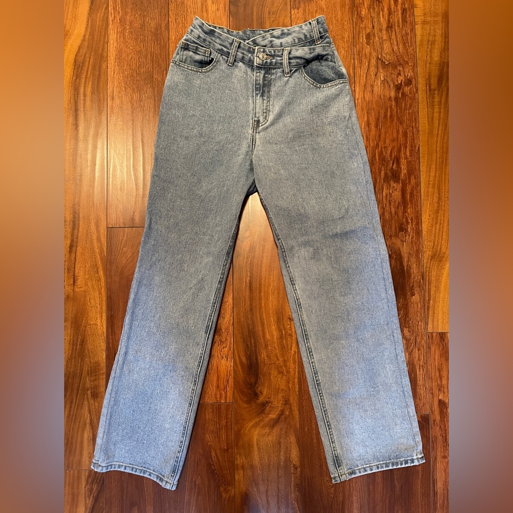 Missguided cross waist Jeans size UK 10